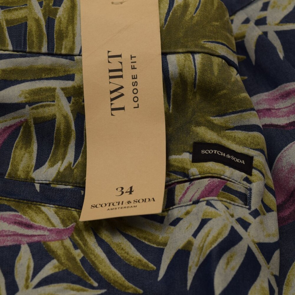 Scotch & Cods Men's Twilit - Printed Pleated Bermuda Shorts NWT - Picture 5 of 11